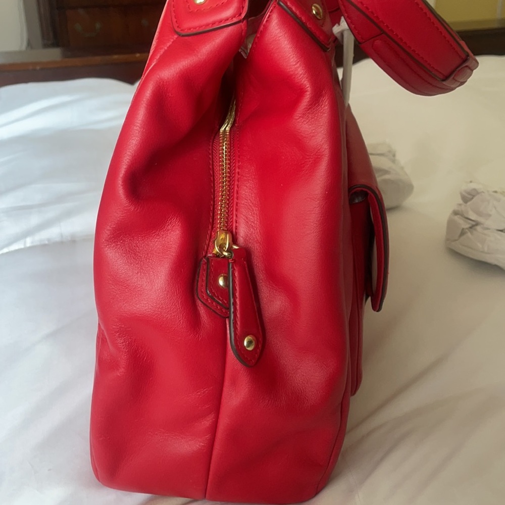 Beautiful New Red Coach Purse - Picture 3 of 7